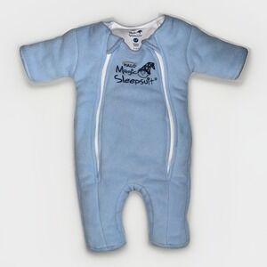 Baby Merlin's Magic Sleepsuit Small 3-6 Months Light Blue Infant Sleep Sack